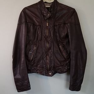 Cole Hann Brown Leather Jacket